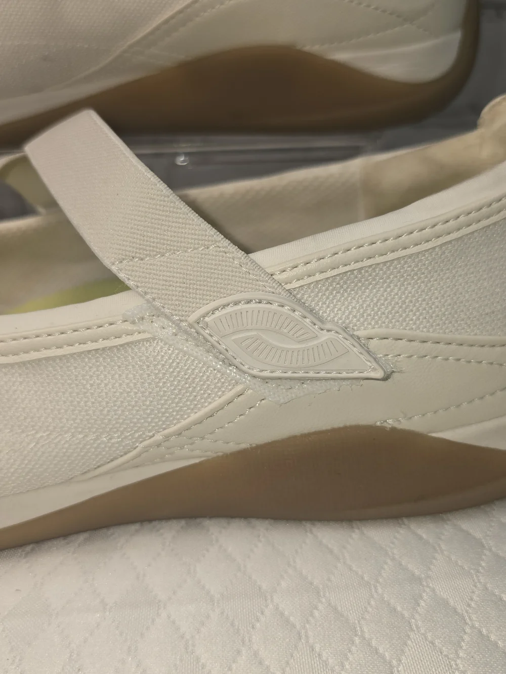 Ryka era Mary Jane flats cream canvas retro-inspired casual comfort women’s 12